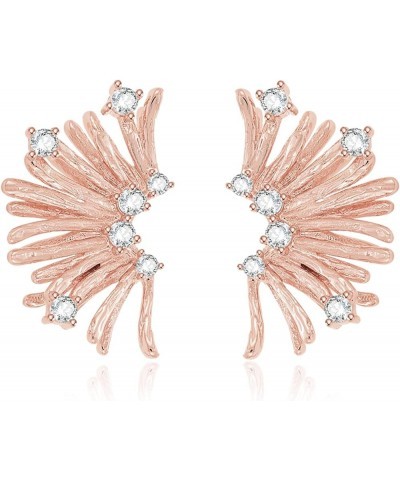 Chunky Gold Statement Earrings Fashion Cubic Zirconia Drop Dangle Earrings for Women Party Prom Jewelry Rose Gold $10.44 Earr...