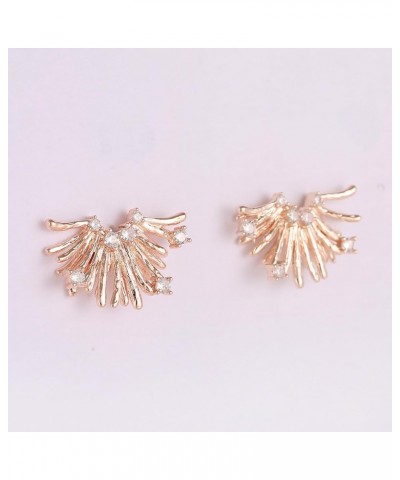 Chunky Gold Statement Earrings Fashion Cubic Zirconia Drop Dangle Earrings for Women Party Prom Jewelry Rose Gold $10.44 Earr...