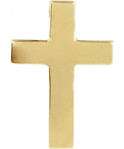 11x8mm Cross Crucifix Lapel Pin 11x8mm - 14k Yellow Gold $78.72 Brooches & Pins