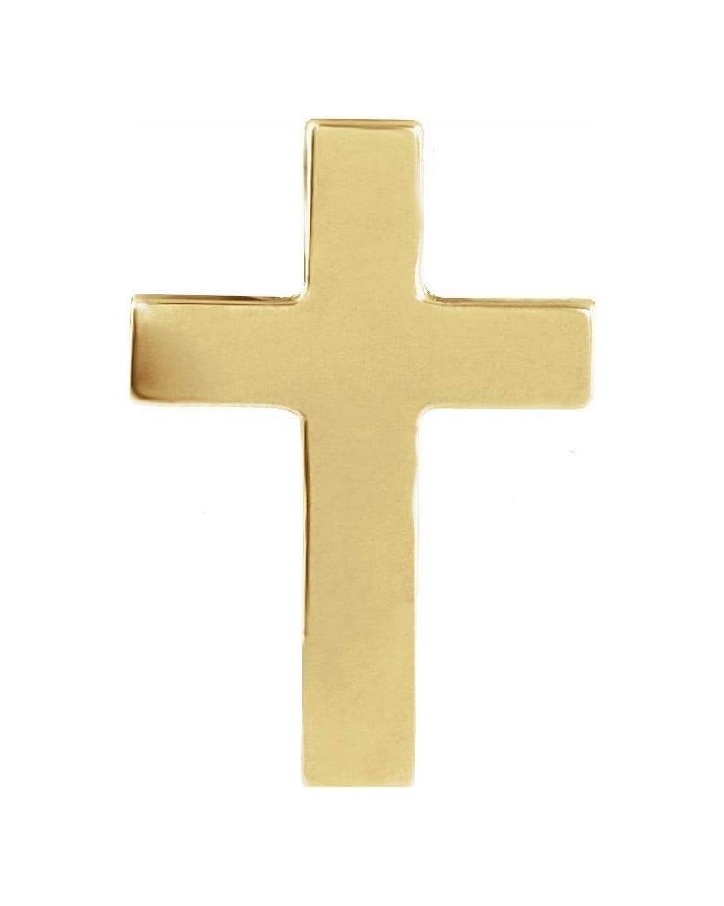 11x8mm Cross Crucifix Lapel Pin 11x8mm - 14k Yellow Gold $78.72 Brooches & Pins