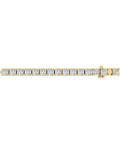 2 to 7 Carat Diamond Tennis Bracelet in 14K Gold (7 Inch) - IGI Certified Yellow Gold 5.0 carats $545.70 Bracelets