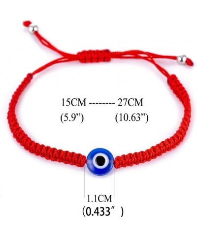 6pcs Red String Evil Eye Charm Bracelets for Women Men Teen Girls Boys Handmade Macrame Braided Kabbalah Bracelet for Protect...