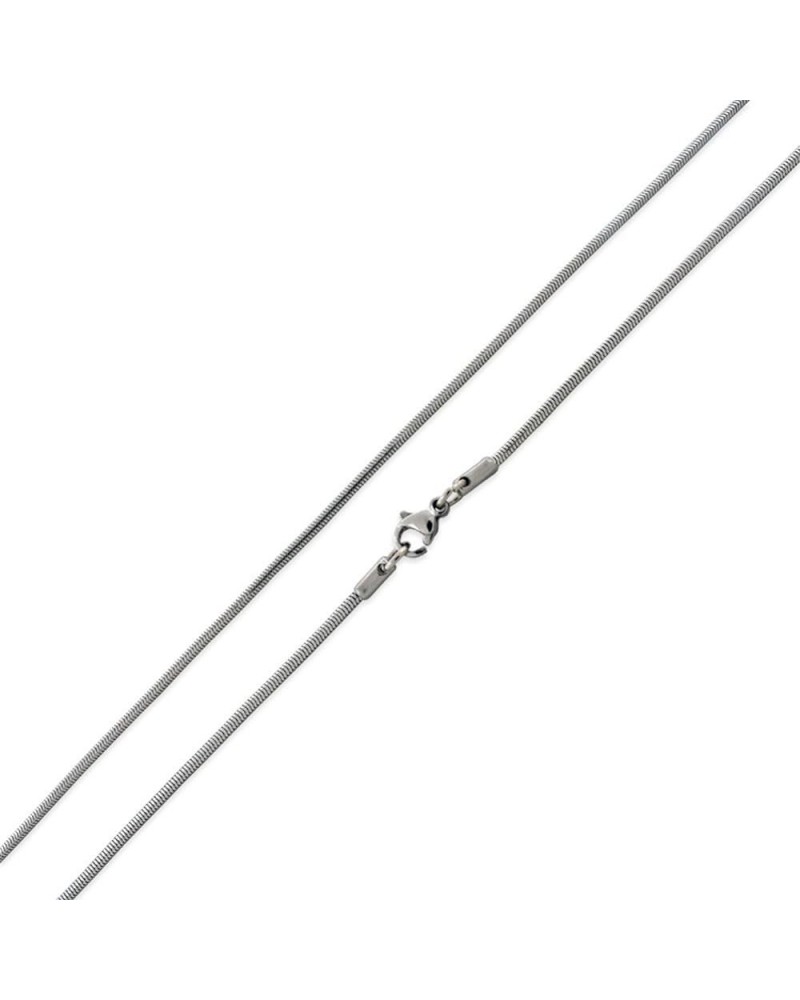 Stainless Steel Snake Chain Necklace 2.0mm (16" - 30" Available) 22.0 Inches $14.53 Necklaces