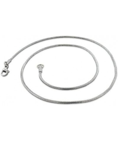 Stainless Steel Snake Chain Necklace 2.0mm (16" - 30" Available) 22.0 Inches $14.53 Necklaces