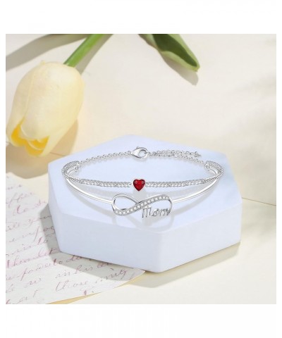 ???????? ???????? for Mom Birthday ???? ??? ??? from Daughter Son Birthstone Bracelets for Women Mother Mama Bonus Mom Stepmo...