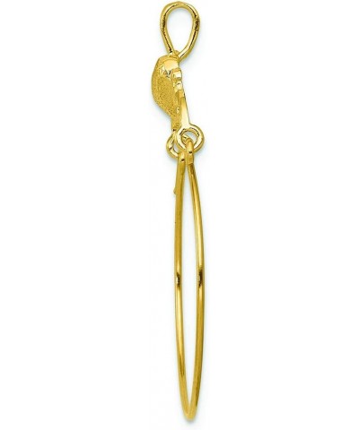 14k Yellow Gold Polished Heart Charm Holder $54.00 Bracelets