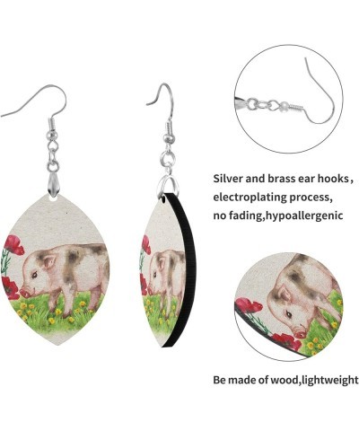 Fashion Copper Plated Silver Earring Wood Drop/Leaf Lightweight Earrings Drop(3.6x1.6in) Multi 7 $6.75 Earrings