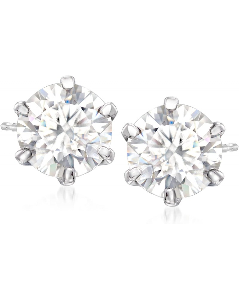 5.00 ct. t.w. Moissanite Stud Earrings in Sterling Silver $145.20 Earrings