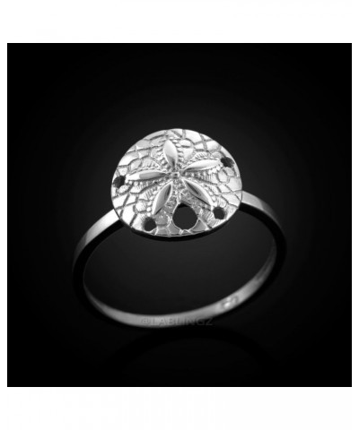 LABLINGZ Dainty 925 Sterling Silver Sand Dollar Ladies Ring $13.49 Rings