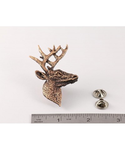 Handcrafted Deer and Elk Pins for Hunting Enthusiasts - Antler Shed, Bugling, Mule, Whitetail, Blacktail - Pewter, Copper, Go...