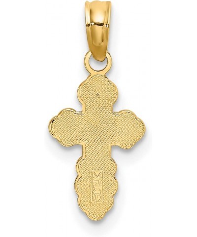 14k Yellow Gold Mini Budded IC XC Eastern Orthodox Cross Pendant $28.16 Pendants