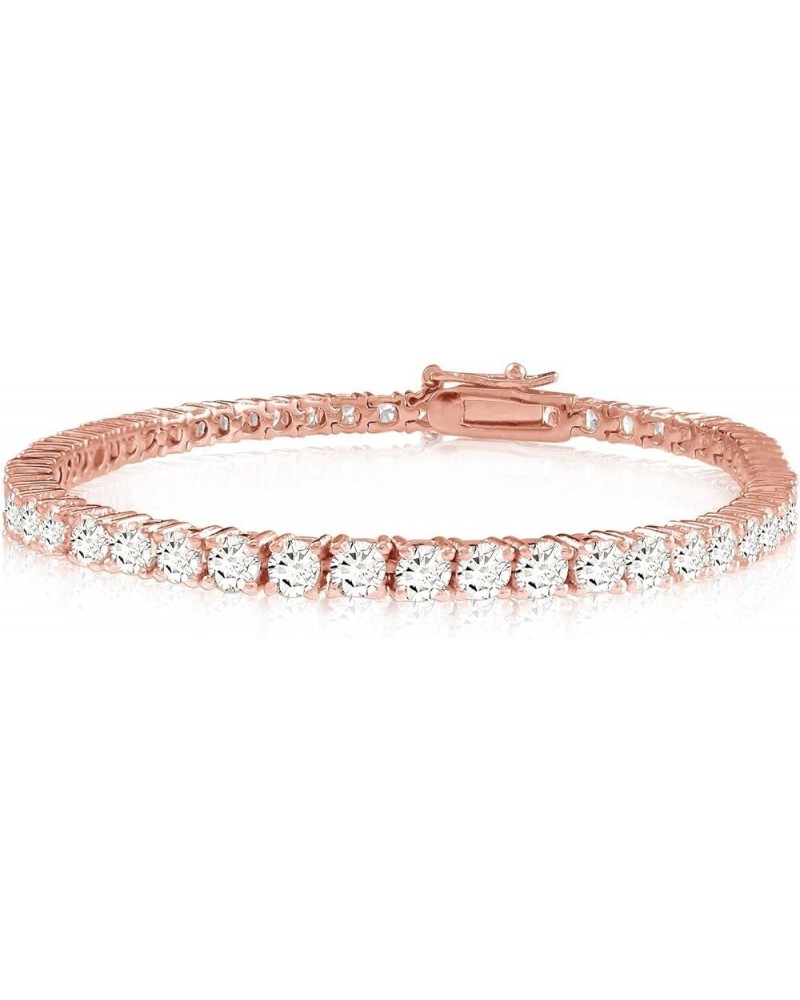 14K White Gold Diamond Tennis Bracelet 4 Prong Value Plus Collection Rose Gold 6.0 carats $649.10 Bracelets