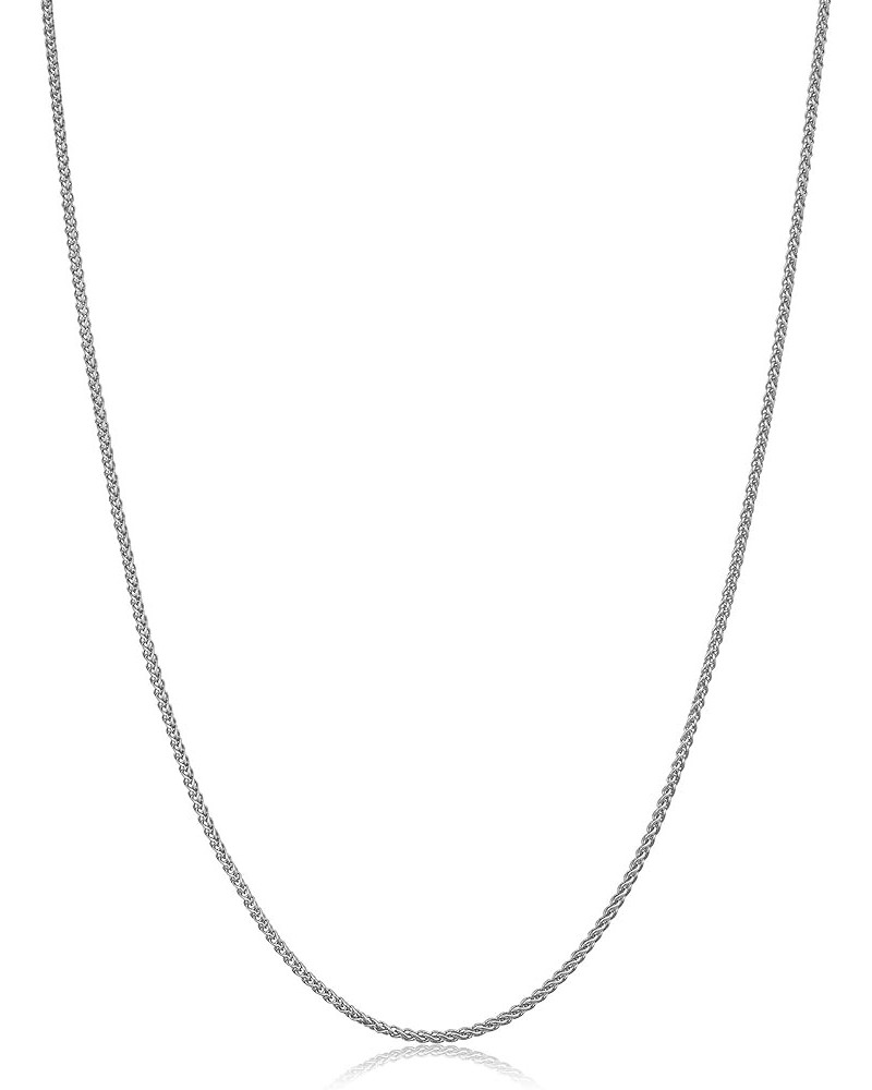 14k Yellow or White Gold Filled Round Wheat Chain Pendant Necklace (0.8 mm, 1.2 mm, 1.5 mm or 2.5 mm) 22 inch 1.2 mm - wide W...