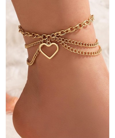 Extra Large Gold Anklets for Women Gold Layered Ankle Bracelets Waterproof Anklets Adjustable Ankle Bracelets Summer Beach An...