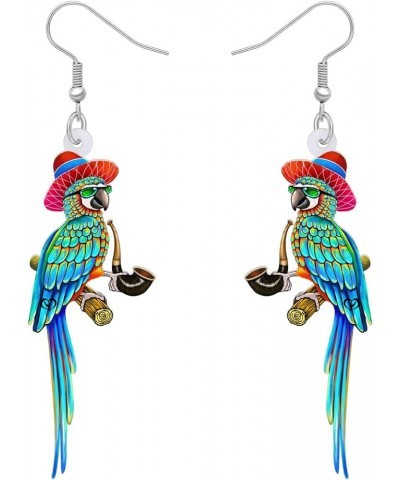 Acrylic Adorable Hawaii Macaw Parrot Earrings Birds Animals Dangle Jewelry Fun Gifts for Women Girls Kids Trendy Party Favors...