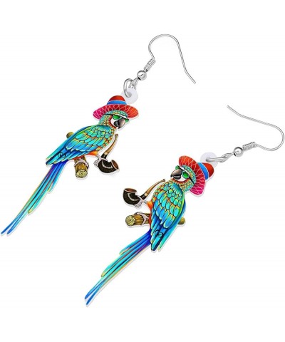 Acrylic Adorable Hawaii Macaw Parrot Earrings Birds Animals Dangle Jewelry Fun Gifts for Women Girls Kids Trendy Party Favors...