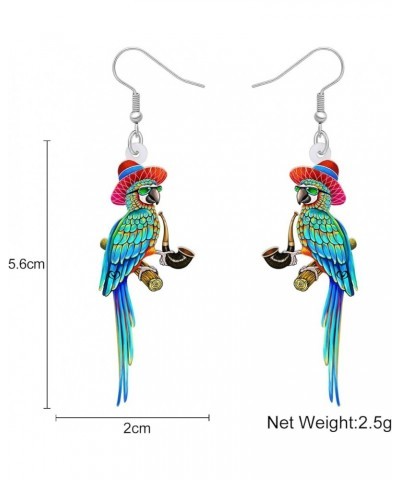 Acrylic Adorable Hawaii Macaw Parrot Earrings Birds Animals Dangle Jewelry Fun Gifts for Women Girls Kids Trendy Party Favors...