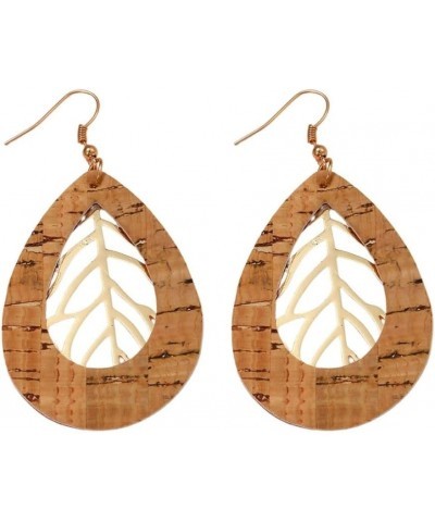 Boho Genuine Leather Leopard Teardrop Earrings for Women Girls Handmade Lightweight Leaf Dangle Earring Jewelry Gift C $6.53 ...