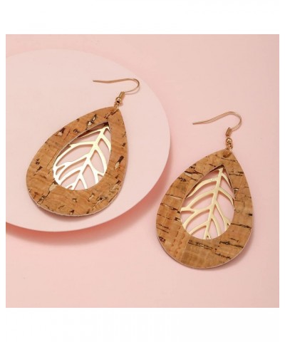 Boho Genuine Leather Leopard Teardrop Earrings for Women Girls Handmade Lightweight Leaf Dangle Earring Jewelry Gift C $6.53 ...