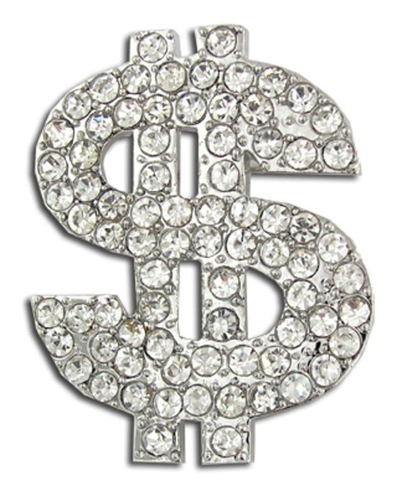 Rhinestone Dollar Sign Symbol Bling Brooch Lapel Pin 25 Pack $9.06 Brooches & Pins