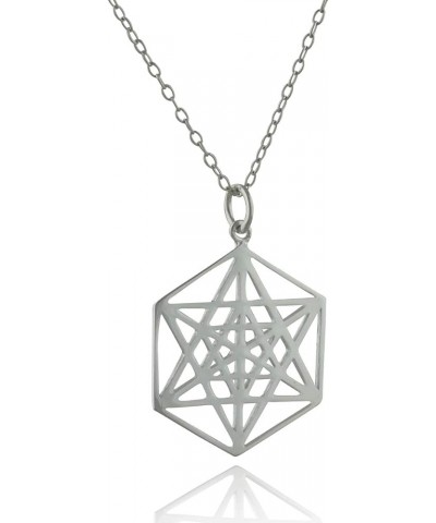 Sterling Silver Sun Necklaces and Star Necklaces for Women GEOMETRY STAR $14.26 Necklaces