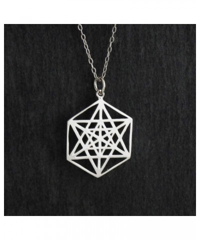 Sterling Silver Sun Necklaces and Star Necklaces for Women GEOMETRY STAR $14.26 Necklaces