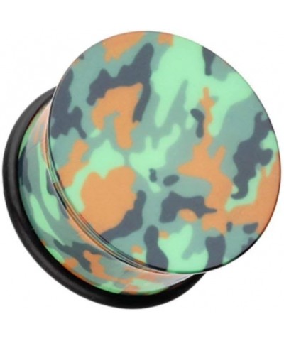 Camouflage Acrylic Single Flared Ear Gauge Plug 2 GA (6.5mm) $10.61 Body Jewelry