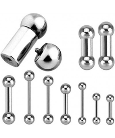 Internally Threaded 316L Surgical Steel WildKlass Barbell (Sold by Piece) 14 GA, Length: 12mm, Ball: 5mm $9.89 Body Jewelry