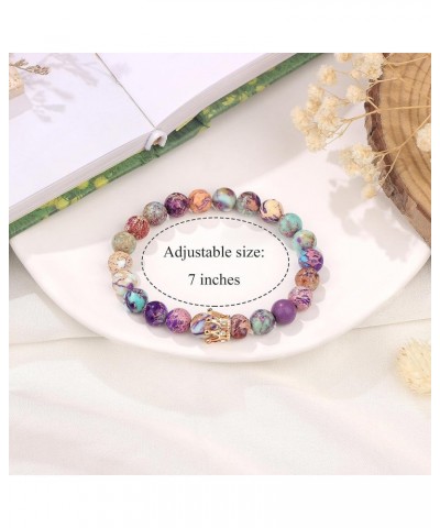 Gifts for Women Crown Beaded Bracelets for Women Girls Bestie Mom Daughter Granddaughter Grandma Wife Birthday Christmas Gift...