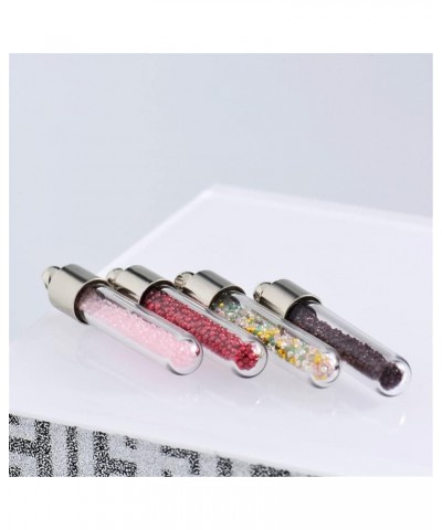 Blood Vial Necklace Stainless Steel Glass Heart Vial Perfume Bottle Cremation Urn Pendant Necklace for Women Keepsake Memoria...