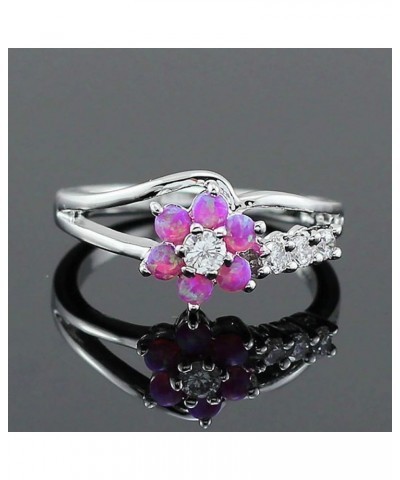 Womens Zircon Jewelry Rings Vintage Ladies Ring 9 White,Pink $4.19 Rings