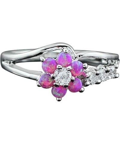 Womens Zircon Jewelry Rings Vintage Ladies Ring 9 White,Pink $4.19 Rings