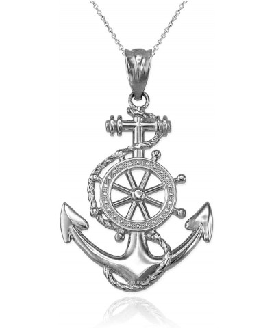 Sterling Silver Nautical Anchor Pendant Necklace 18" necklace $12.99 Necklaces