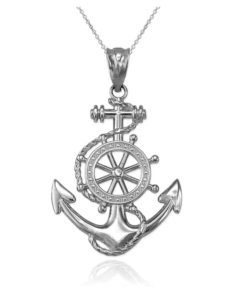 Sterling Silver Nautical Anchor Pendant Necklace 18" necklace $12.99 Necklaces