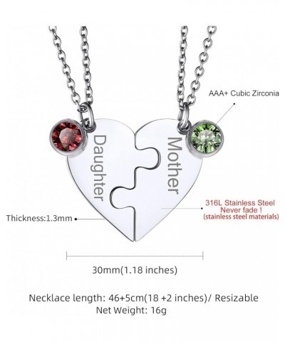 Yin Yang Pendant Friendship Necklaces For Men Women, Stainless Steel Customized Puzzle Heart Matching Necklace for 2/3/4/5/6 ...