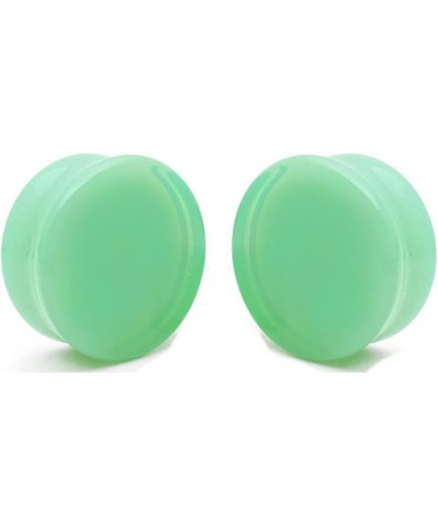 Mint Green Opalite Glass Ear Plug gauges 14mm- 9/16 inch $7.68 Body Jewelry