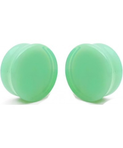 Mint Green Opalite Glass Ear Plug gauges 14mm- 9/16 inch $7.68 Body Jewelry