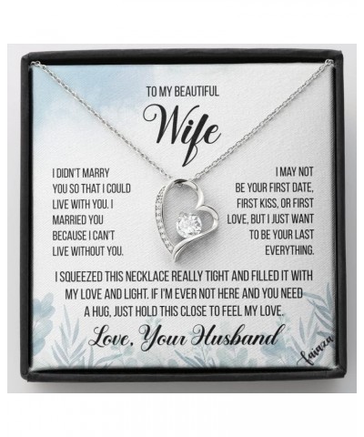 To My Beautiful Wife Necklace From Husband Hotwife Jewelry For Women Birthday Gifts For Wife Birthday Necklaces For Women For...