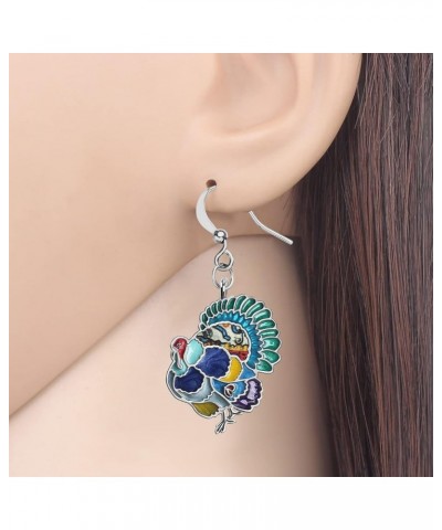 Cute Thanksgiving Turkey Chicken Earrings For Women kid Girl Festival Jewelry Gifts Ocean $9.59 Earrings