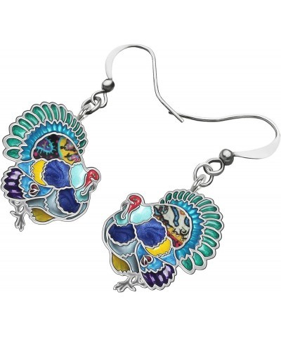 Cute Thanksgiving Turkey Chicken Earrings For Women kid Girl Festival Jewelry Gifts Ocean $9.59 Earrings