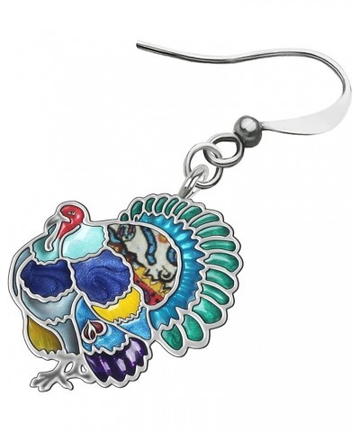 Cute Thanksgiving Turkey Chicken Earrings For Women kid Girl Festival Jewelry Gifts Ocean $9.59 Earrings