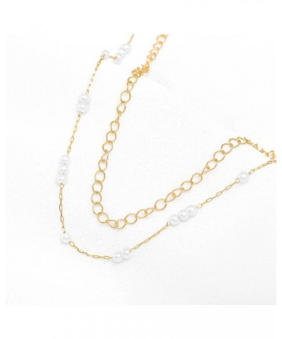 Pearl Belly Body Chains Gold Waist Chain Beach Bikini Fashion Body Jewelry Accessories for Women and Girls $7.55 Body Jewelry