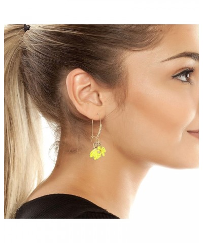 Bee Shepherd Hook Earrings One Size Yellow $19.22 Earrings