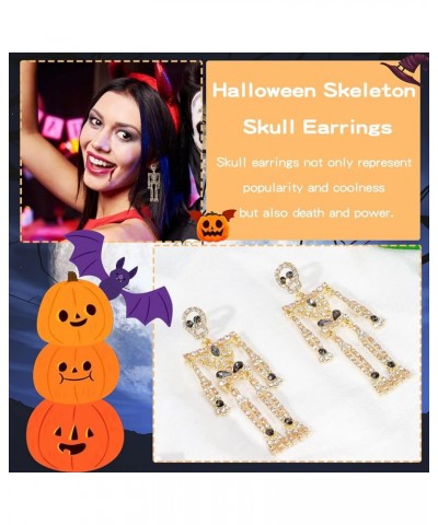 Cute Earrings for Women Trendy Cute Fun Flower Spooky Boo Skeleton Pumpkin Earrings for Women Holiday Party Earrings for Teen...