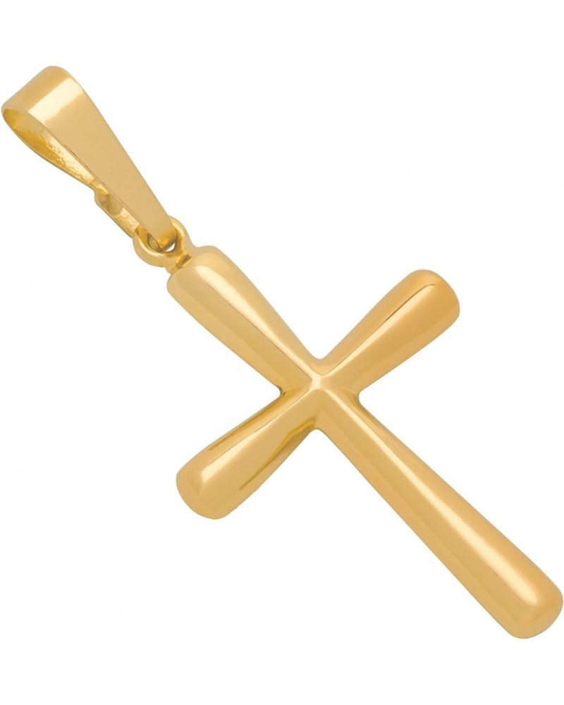 14k Gold Cross Pendant, Hypoallergenic Gold Religious Charms for Men and Women, Handcrafted in the USA Flared Cross $33.00 Pe...