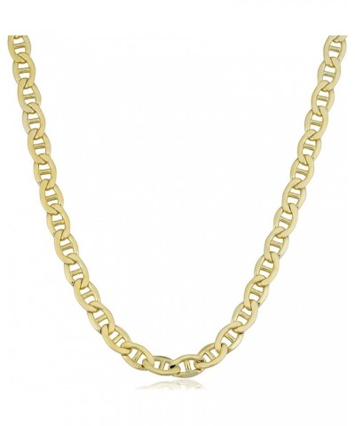 Solid 14k Yellow Gold Filled Mariner Link Chain Necklace for Men and Women (3.3 mm, 4 mm, 5 mm, 5.8 mm or 7.8 mm) 22 inch 5.8...