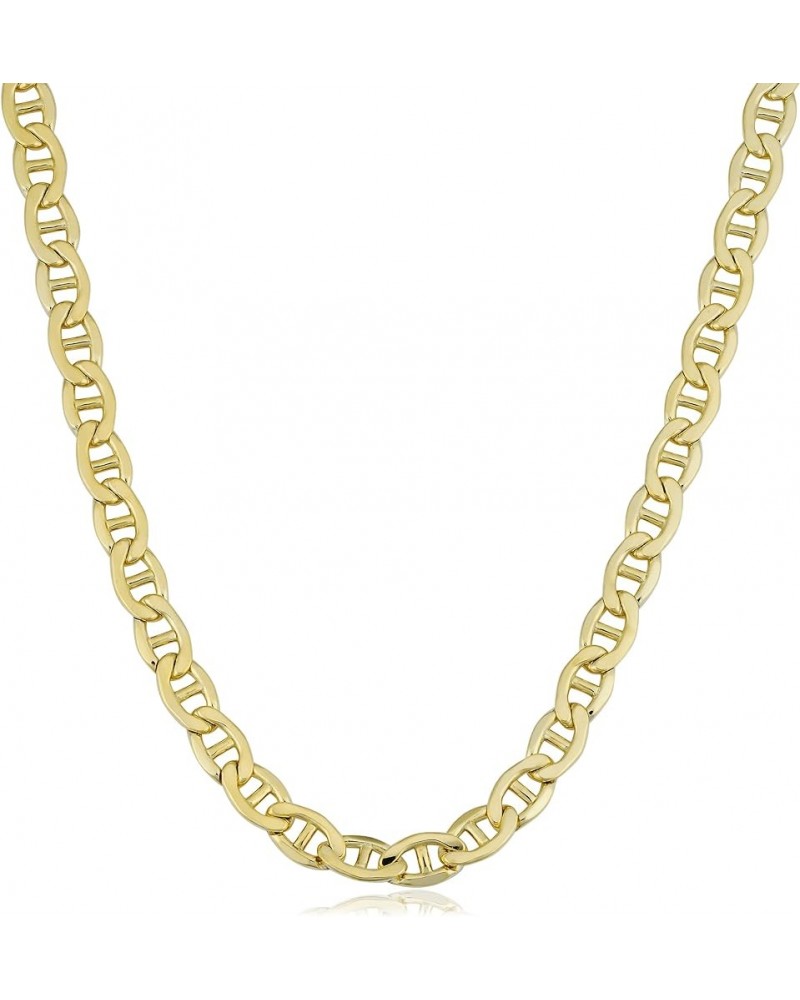 Solid 14k Yellow Gold Filled Mariner Link Chain Necklace for Men and Women (3.3 mm, 4 mm, 5 mm, 5.8 mm or 7.8 mm) 22 inch 5.8...