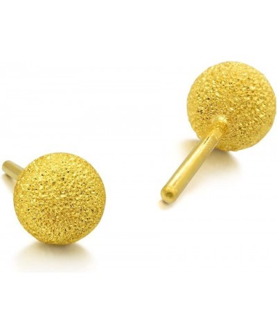 999.9 24K Solid Gold Price-by-Weight Gold Beads, Beaded, Dot Stud Earrings for Women 69672E $80.85 Earrings