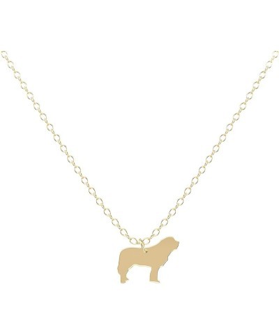 Sterling Silver 14k Gold/Rose Gold Necklace, Rottweiler, Great Dane, Pitbull, Border Collie, German Shepherd, Australian Shep...