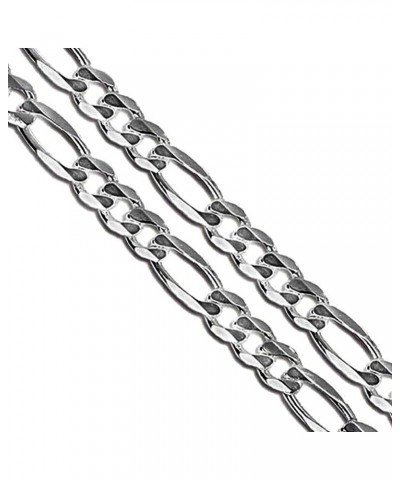 Stainless Steel Figaro Chain 4mm 5mm 5.9mm 6.9mm 9mm New Solid Link Necklace 5.9mm Length 18 Inches $7.53 Necklaces